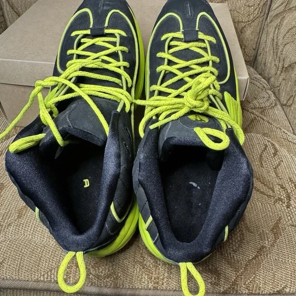 Size 10.5 - Nike Air Penny 2 II LE Cyber Volt Neon Green Black 2012‎ 535600-003